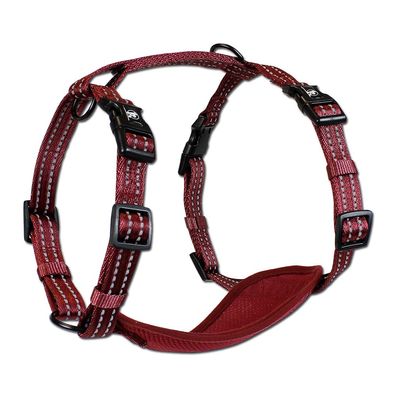 Alcott Essentials Neon Abenteuergeschirr Hund, rot, XS