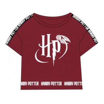 Crop-Top Mädchen | Weiß/Burgunder | 134–164 | Harry Potter