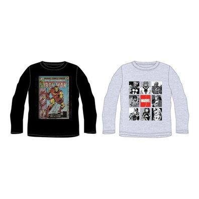 Marvel Langarm-T-Shirt für Jungen | Iron Man & Comic-Helden | 134–164