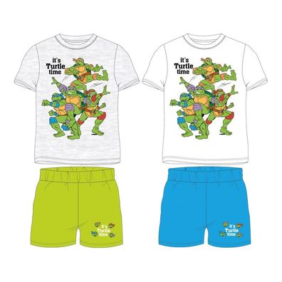 Turtles Jungen-Pyjama "it's Turtle time"| Kurzarm | Gr. 104–134