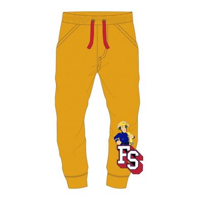 Feuerwehrmann Sam Freizeit- Hose mit SAM Logo, gelb