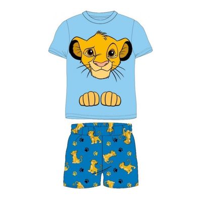 Kurzer Pyjama für Jungen "Simba-Motiv" | König der Löwen | Größen 98-128