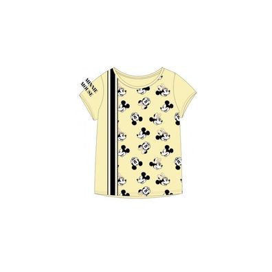 Minnie Mouse Kurzarm-Shirt für Mädchen | weiß & gelb | Größen 134-164