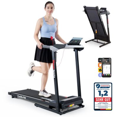 Laufband mit Steigung-FunLife F60 Laufband für Zuhause Klappbar mit 3-Stufen