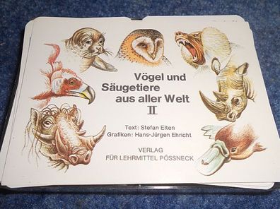 Kartenspiel-- Vögel und Säugetiere aus aller Welt II
