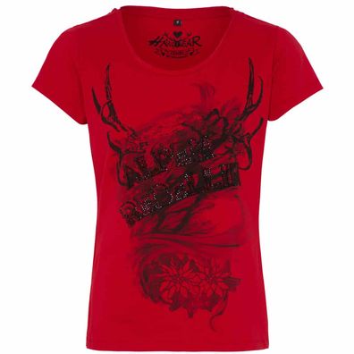 Hangowear Trachtenshirt Thoya bordeaux - Größe: XS