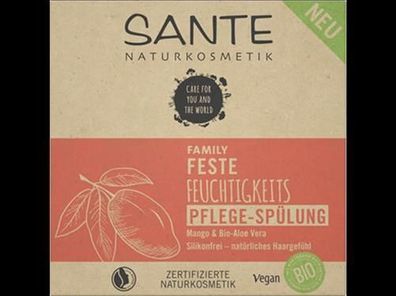 Sante SANTE FAMILY Feste Feuchtigkeits Pflege-Spülung Mango & Bio-Aloe Vera 60g