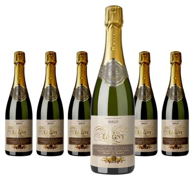 6 x Cave de Lugny Crémant de Bourgogne Brut Blanc de Blancs
