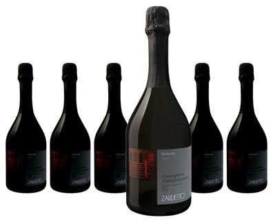6 x Zardetto Refosso Conegliano Valdobbiadene - Prosecco Superiore DOCG brut – 2019