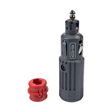 Zigarettenanzünderstecker | mit Adapter | 12-24V | 16A | Sicherung