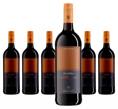 6 x WV Freyburg-Unstrut Dornfelder Trocken 1,0 Ltr. – 2022