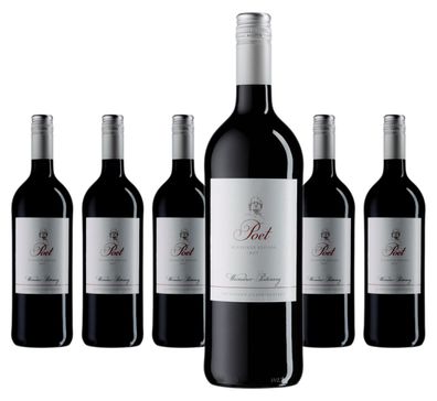 6 x Weimarer Poetenweg Poet Rotwein Liter