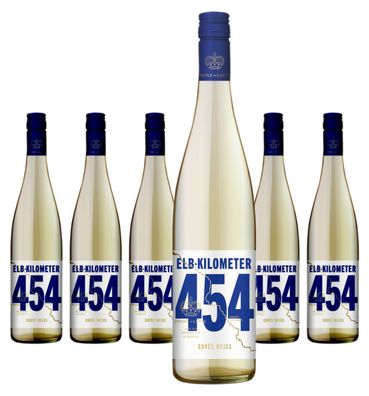 6 x Schloss Proschwitz Elbkilometer 454 Cuvée weiß