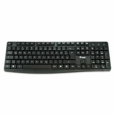 Equip Kabelgebundene USB Keyboard schwarz, spanisch