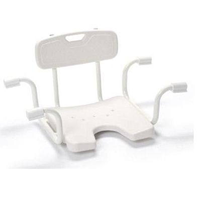 Badewannensitz BOBY mit Rückenlehne weiß