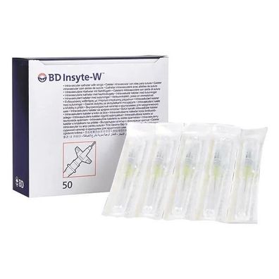Insyte-W Venenverweilkatheter m. Flügel 22 G 50 Stück