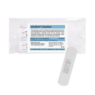 aluderm-aluplast Nachfüllset für Pflasterspender 7,2x1,9 cm