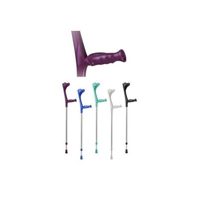 Gehstütze Anatomic-Griff Druckknopf schwarz/natur links