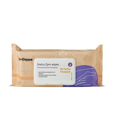 Instru Zym Wipes 20x20cm 80 Tücher/ Flowpack