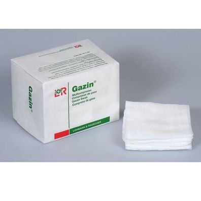 Gazin Kompressen unsteril 7,5 x 7,5 cm 8-fach oRK 100 Stück