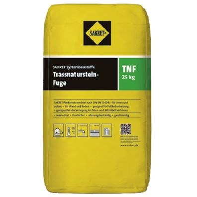 SAKRET Trass-Naturstein-Fuge TNF grau 25kg