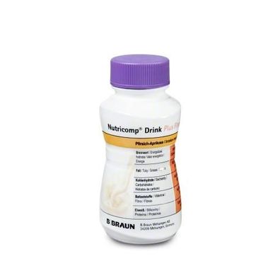 Nutricomp Drink Plus Fibre Pfirsich-Aprikose 24 x 200 ml