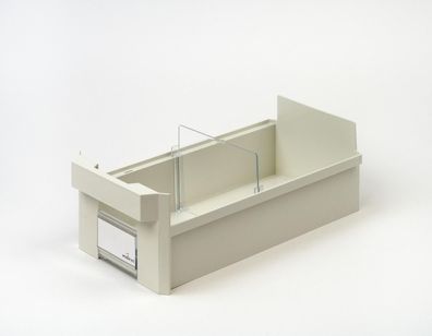 Schrankbehälter mit Fachteiler 30 x 15 x 9 cm