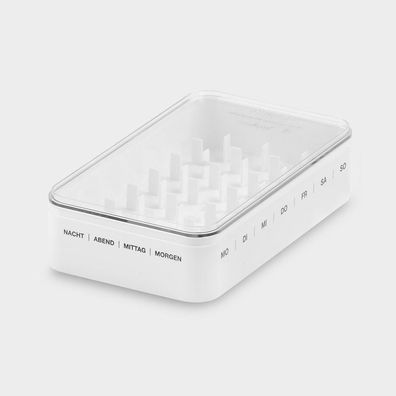 Wochendispenser melipul 7x4 ohne Becher mit Stapeldeckel