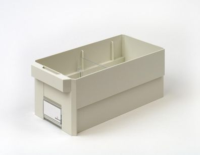 Schrankbehälter mit Fachteiler 30 x 15 x 11 cm