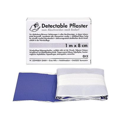 Pflasterverband detectable 1 m x 8 cm