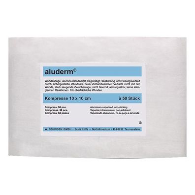 aluderm Kompresse 10 x 10 cm 50 Stück