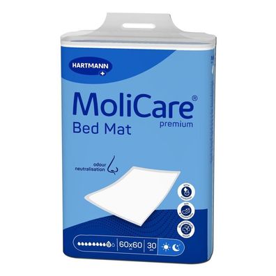 MoliCare Premium Bed Mat 60 x 60 cm 9 Tropfen 30 Stück