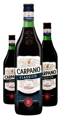 3 x Carpano Classico Vermouth Rosso