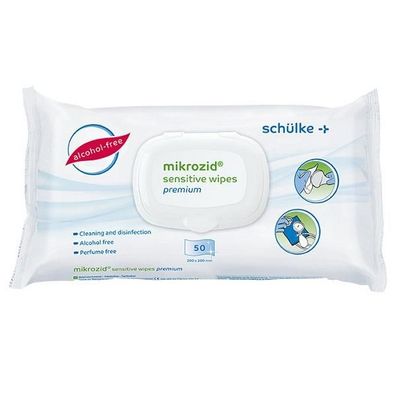mikrozid® sensitive wipes premium 50 Tücher