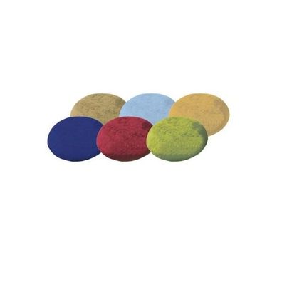 Latexkissen mit Frotteebezug oval ca. 40 x 46 cm hellblau