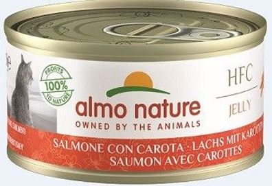 Almo Nature Adult Jelly Lachs mit Karotte 24 x 70g