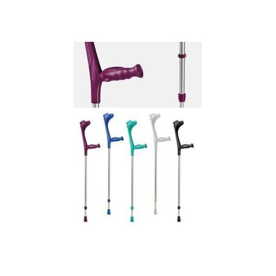 Gehstütze Anatomic-Softgriff Clip brombeer/natur links