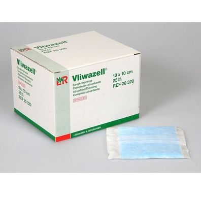 Vliwazell unsteril 10 x 10 cm 25 Stück