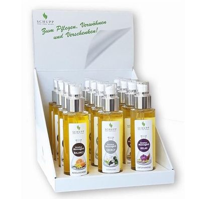 Aroma-Massageöl Display 12 x 100 ml