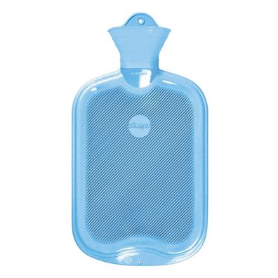 Wärmflasche Lamelle einseitig 2,0 L hellblau