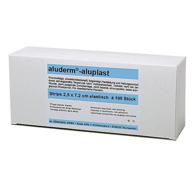 aluderm-aluplast elastisch Strips 2,5 x 7,2 cm 100 Stück