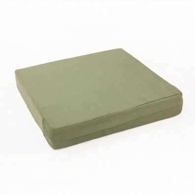 MANDIR Kissen quadratisch dusty green