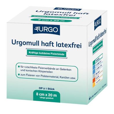 Urgomull haft latexfrei Fixierbinde 20 m x 8 cm 6 Stück
