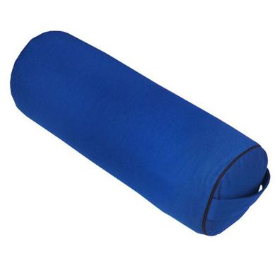 Yoga Bolster Classic Dinkelfüllung blau