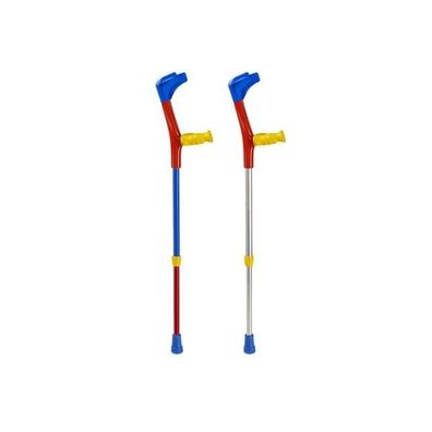 Kinder-Gehstütze Anatomic-Griff Clip bunt/rot-gelb links