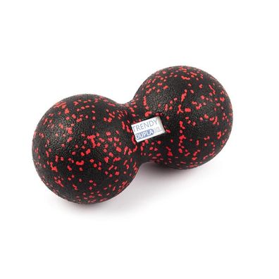 Trendy FaszienBall Dupla XL L24cm Ø12cm schwarz/rot