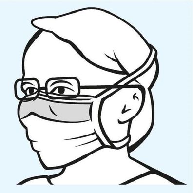 Foliodress® Mask Comfort Anti fogging 50 Stück grün