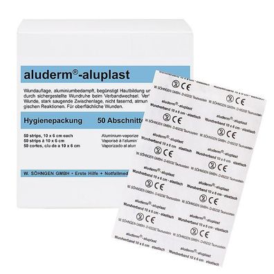 aluderm-aluplast elastisch Hygienepackung 10 x 6 cm 50 Stück