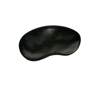 Schlafbrille EXTRA Kunstleder schwarz