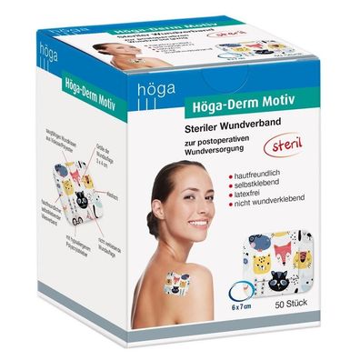 Höga-Derm Motiv 6 x 7 cm 50 Kinderpflaster
